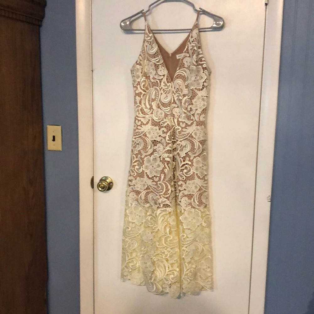 - Dress the Population Lace Jumpsuit